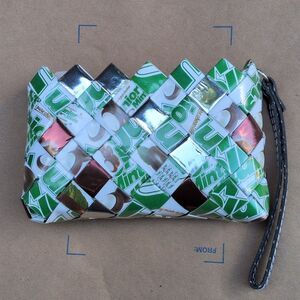 Nahui Ollin Candy Wrapper Purse Handbag Wristlet Zipper Junior Mints